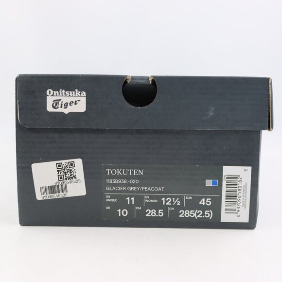 NIB Onitsuka Tiger Tokuten Leather Sneakers in Glacier Grey/Peacoat US Men's 11 - Picture 12 of 12